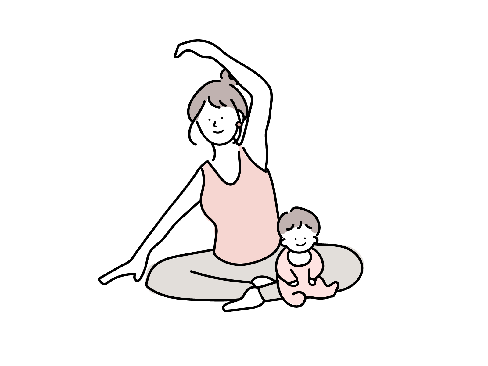 ヨガのイラスト