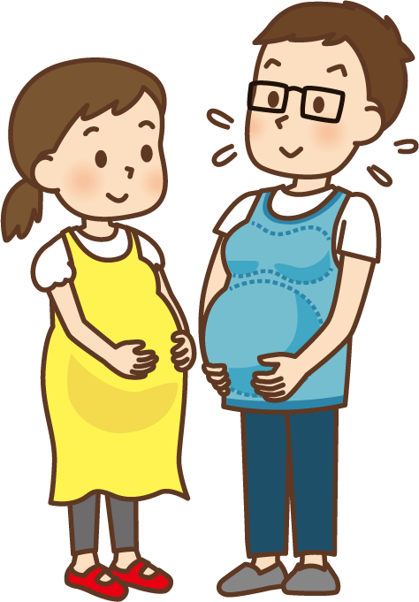 妊婦体験のイラスト