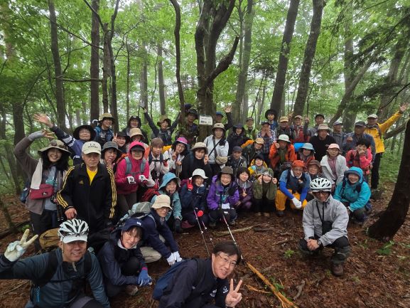 雁形山での集合写真