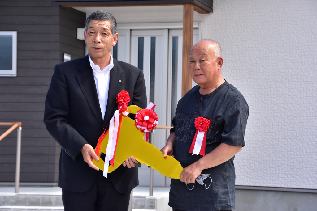 丸森町長と竹谷住宅住民代表