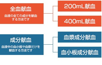 献血の種類