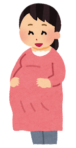 妊婦さんのイラスト