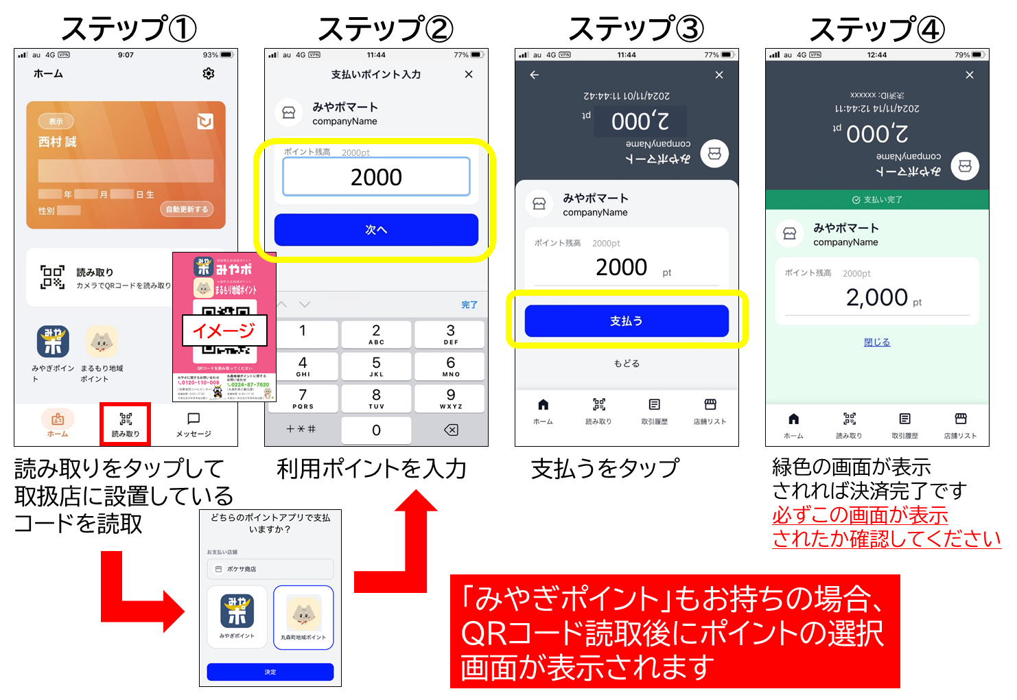 地域ポイントの使い方