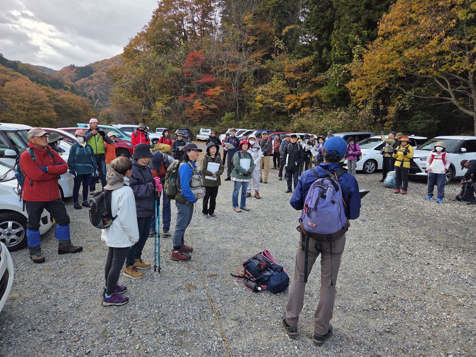 不動尊キャンプ場駐車場