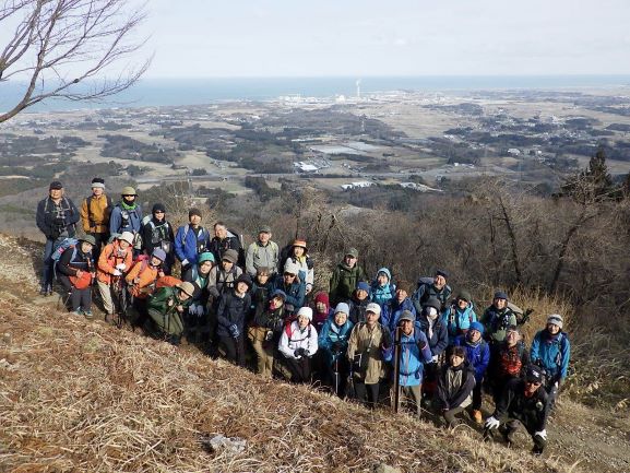 山頂での集合写真