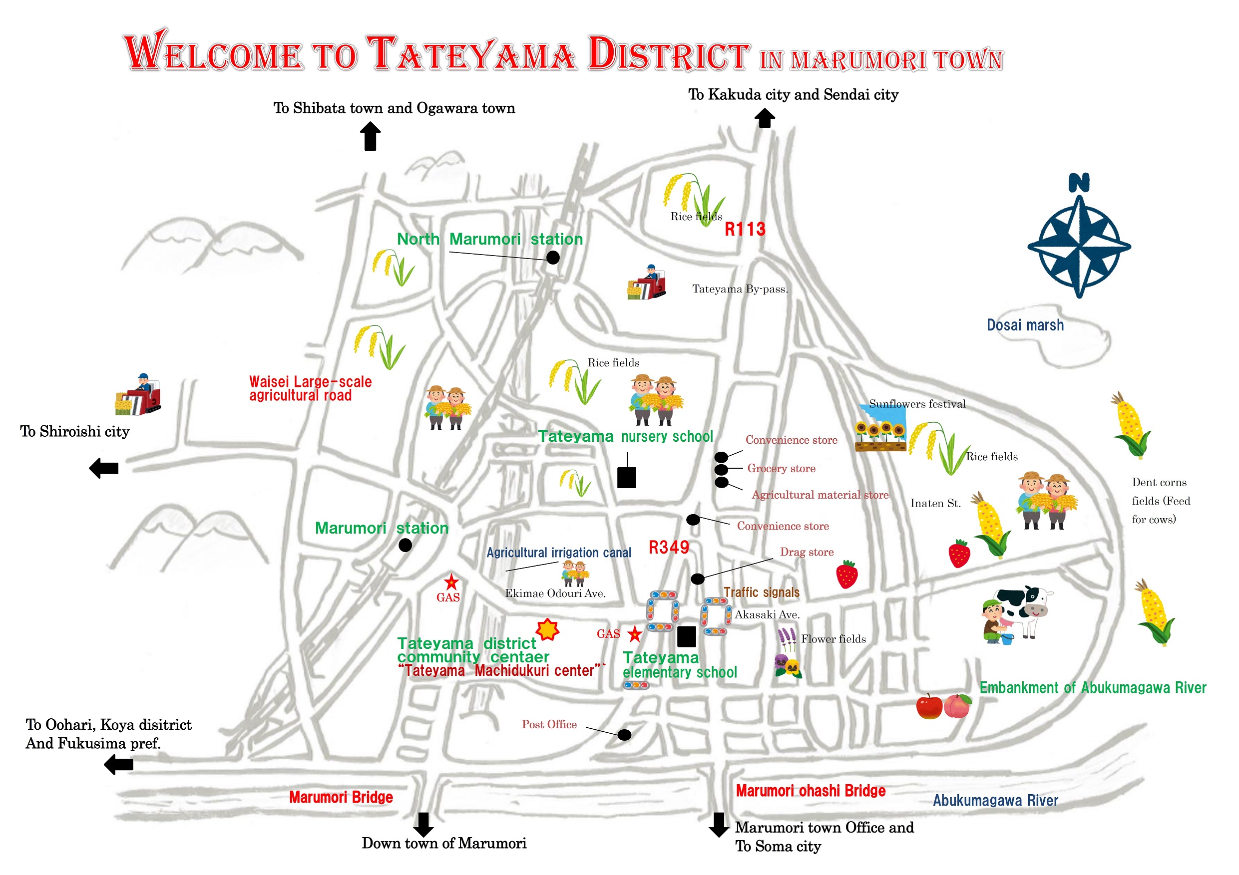 Tateyama districtd Map
