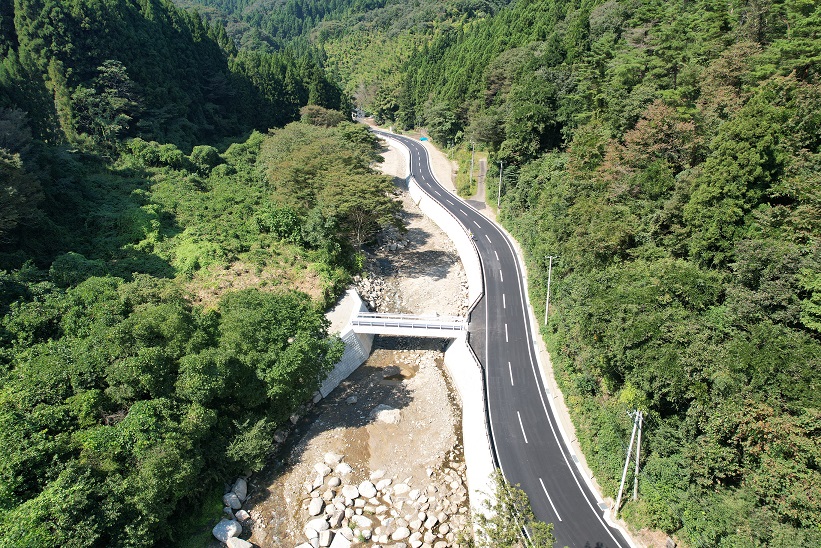 復旧した丸森梁川線