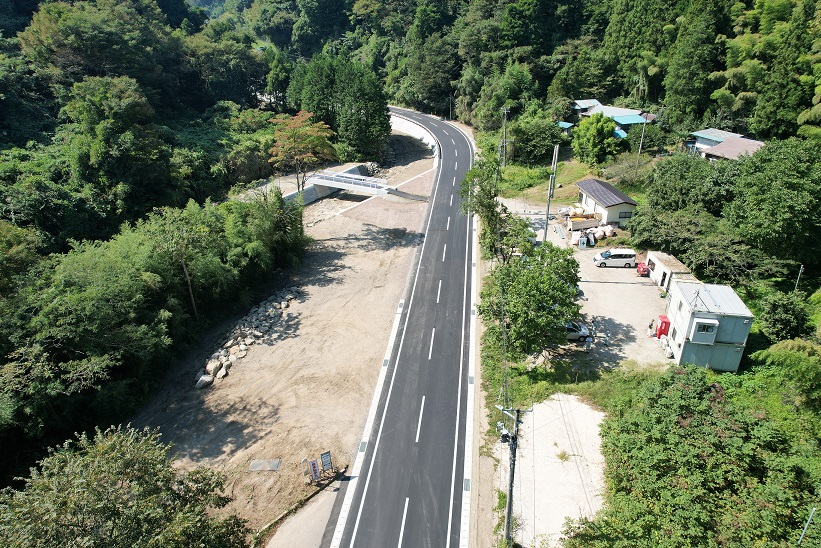 復旧した丸森梁川線
