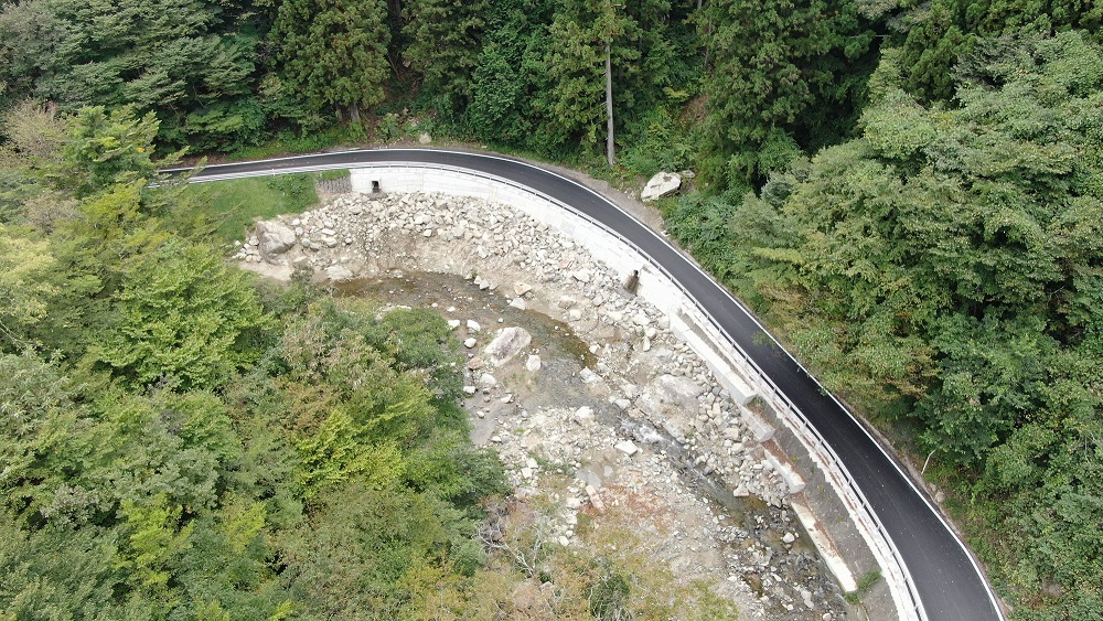 丸森霊山線復旧後の様子