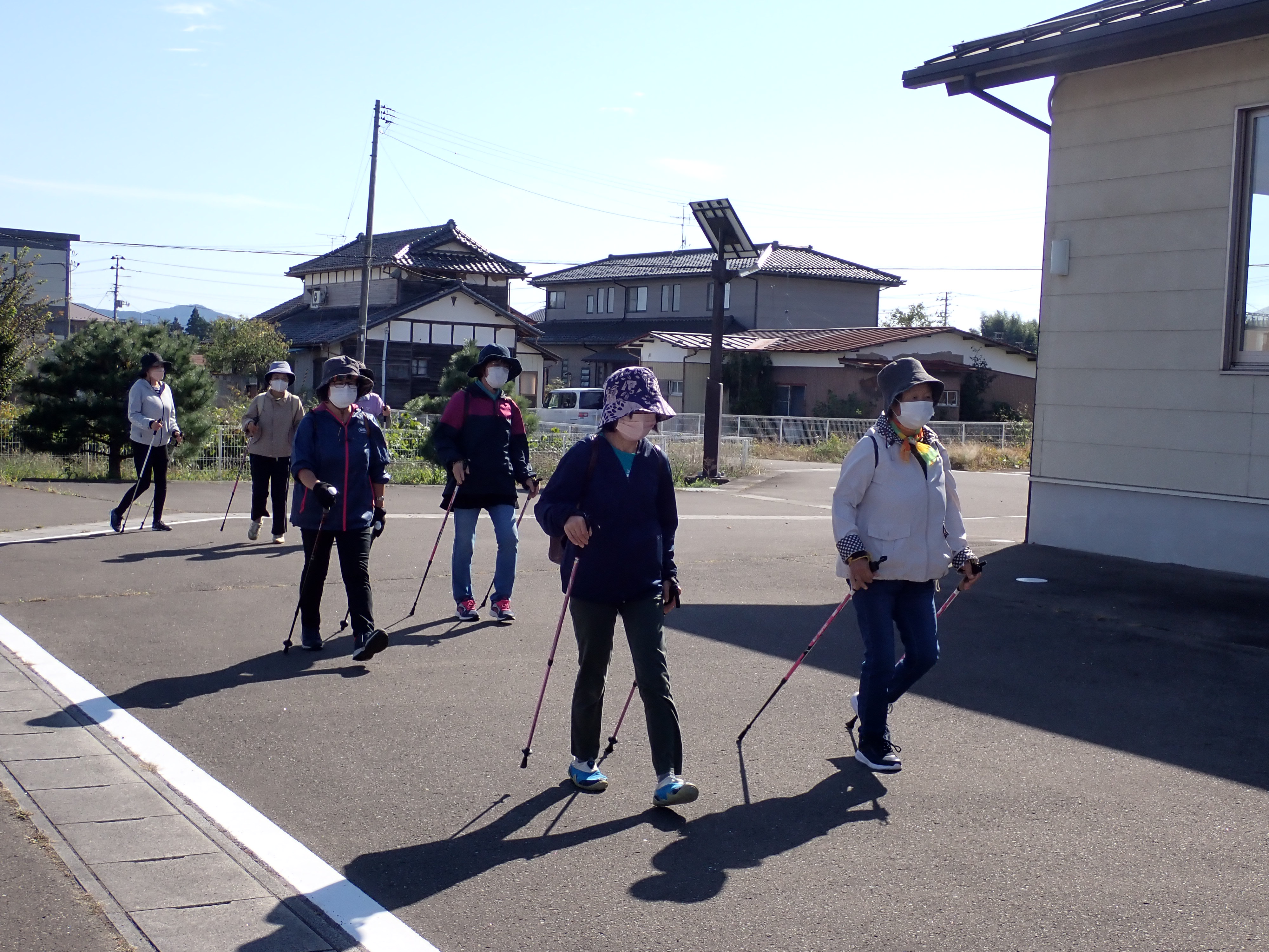 まちセン駐車場で基本動作の勉強中