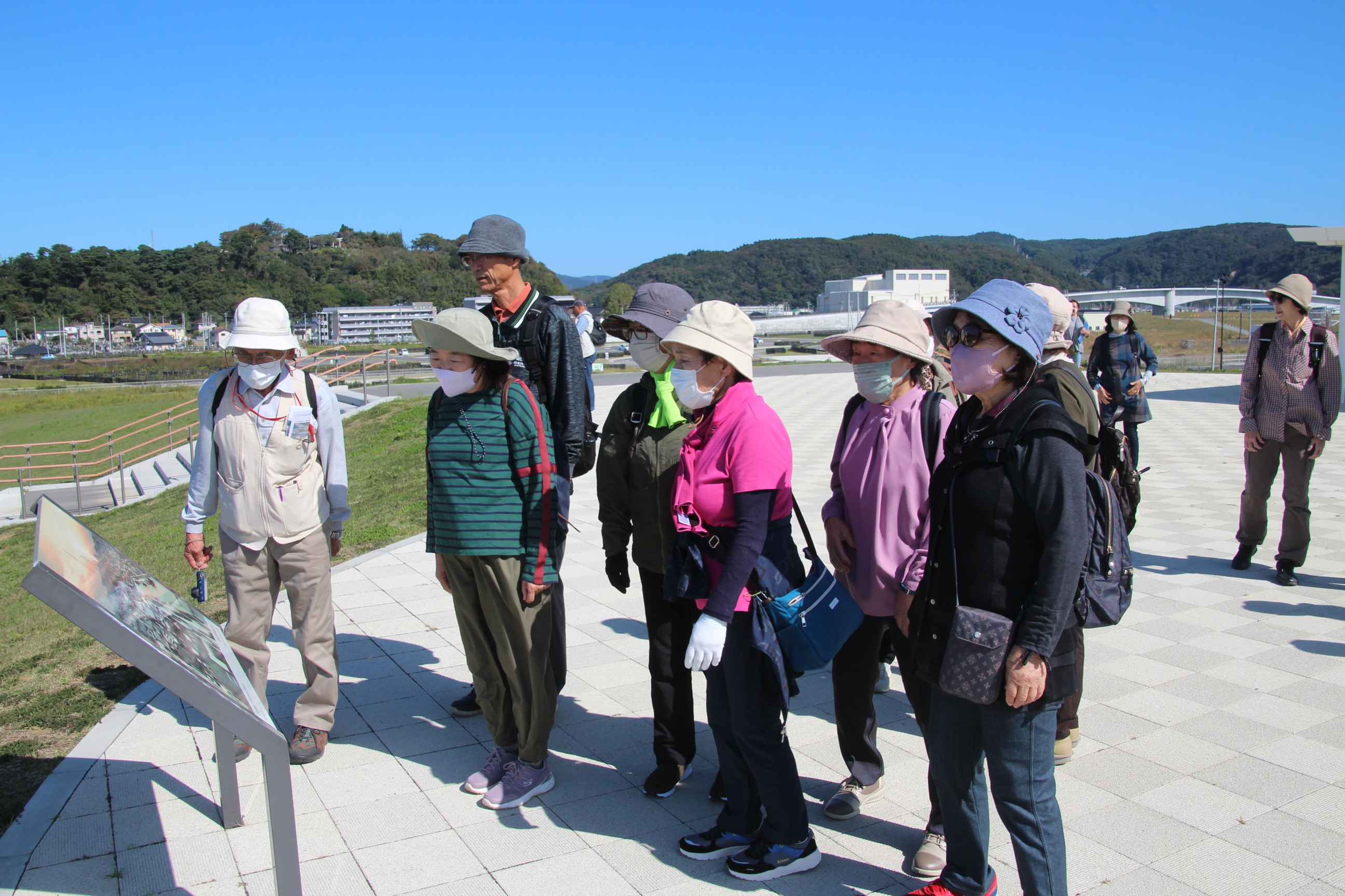 南浜津波復興祈念公園での一枚