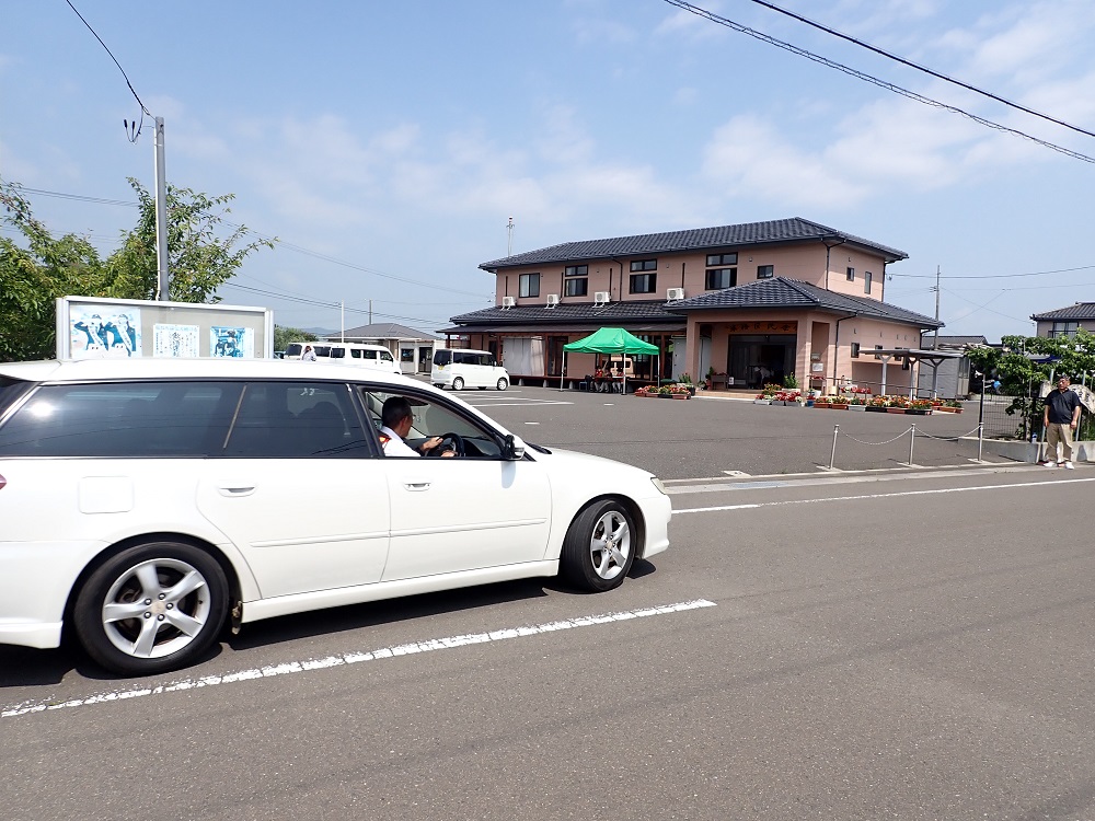 車両避難の様子