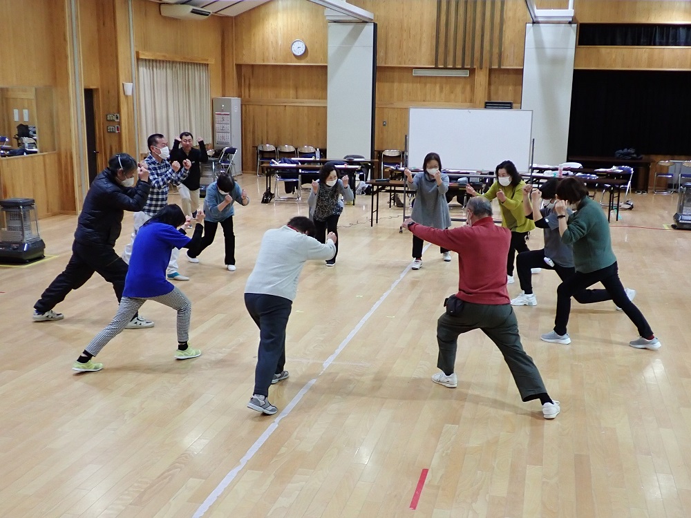 自宅で出来る運動を教わり中