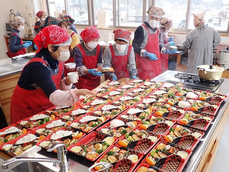 美味しいお弁当を調理中