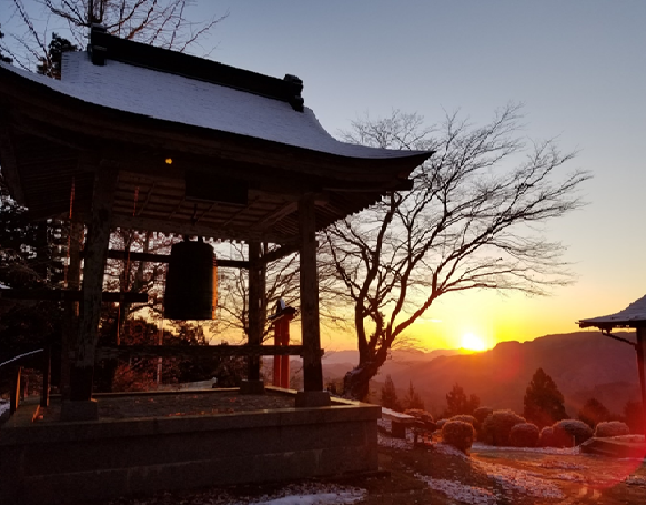 大蔵寺からの『朝日』