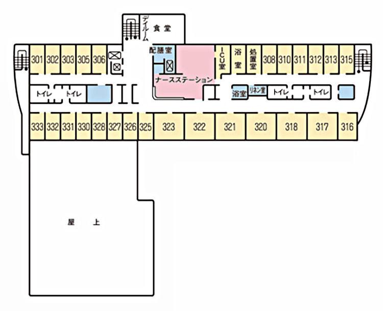 3階病棟 案内図