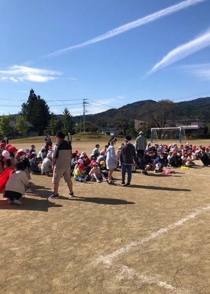 全校での避難訓練（全体会）