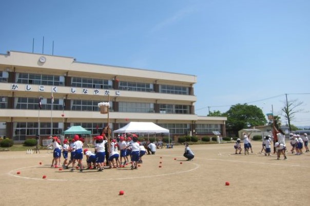 運動会全体練習③玉入れ