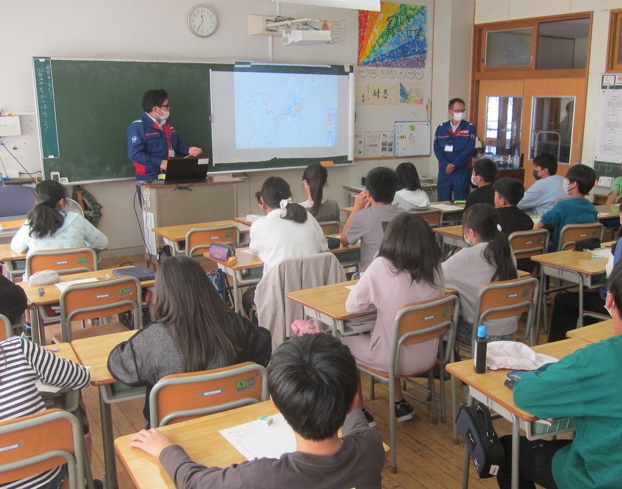 防災出前授業:6年生