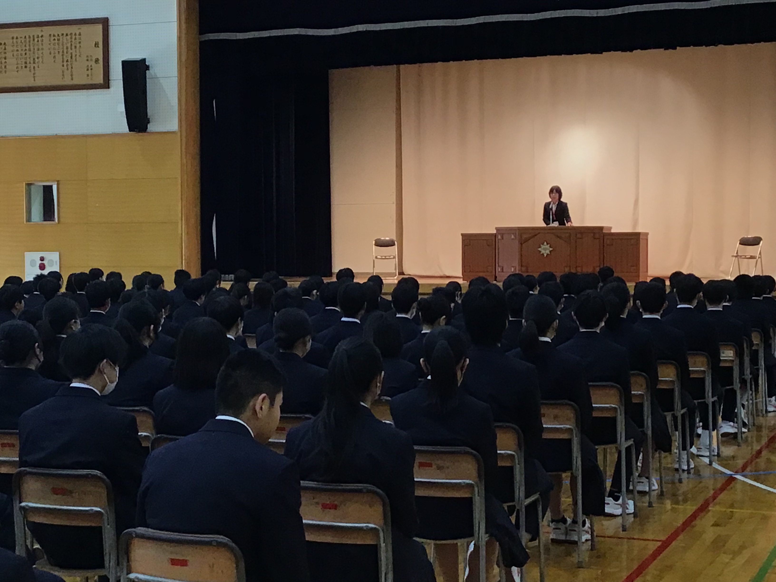第1学期始業式の様子